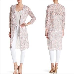 Z🐞Catherine Malandrino Floral Duster Cardigan Size 8